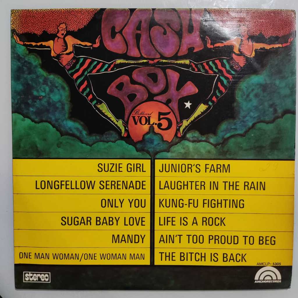 LP Vinil Cash Box - Billboard Volume 5 (1975) Selo Anchor Records