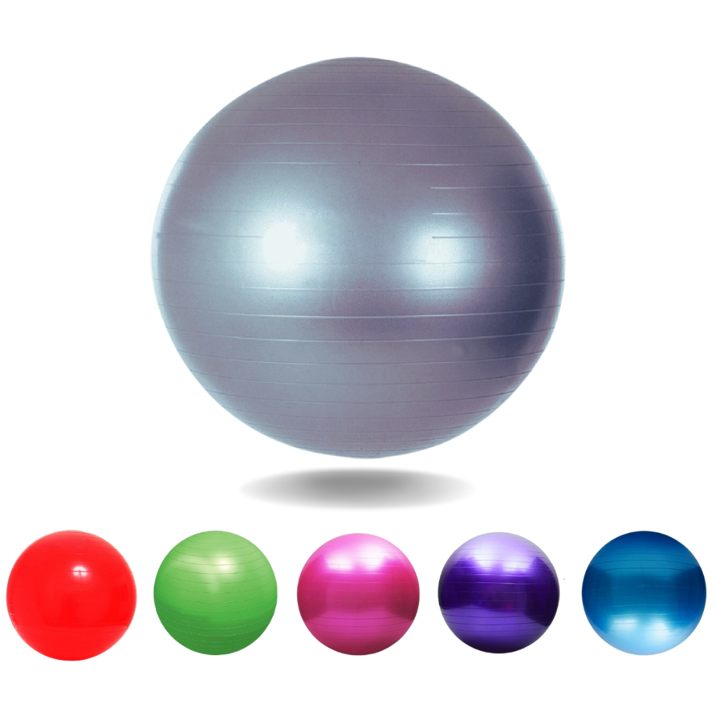 Bola Pilates Yoga Abdominal Exercício 75cm Ginástica Suíça Anti-Estouro Fisioterapia Treino Alongame — imagem 2 de 2