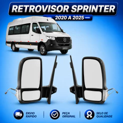 Retrovisor Sprinter 2020 2021 2022 2023 2024 2025 Elétrico Com Pisca