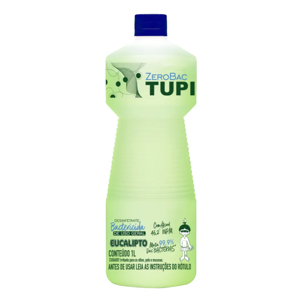 Álcool Bactericida Zerobac TUPI EUCALIPTO - 1L