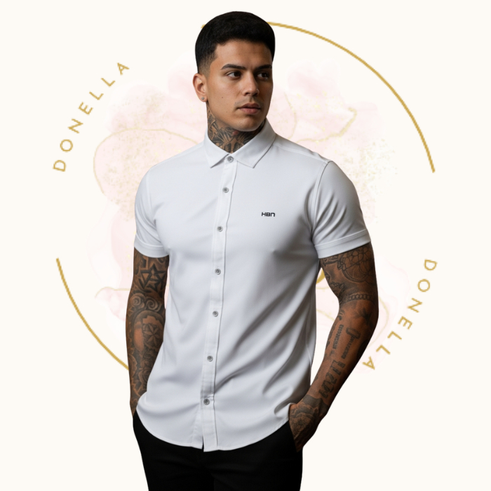 Camisa Masculina Viscose com Elastano | Não Amassa | Estilo Casual e Confortável | GSdonella