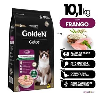 Ração Golden Fórmula Gatos Castrados Sabor Frango 10,1kg
