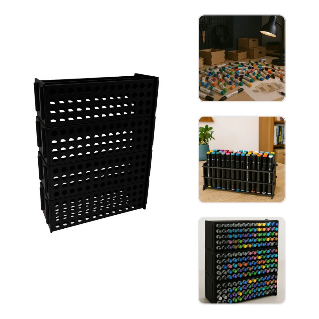 Suporte Canetas Touch Bob Marcadores Box Organizador Para 192 Canetinhas