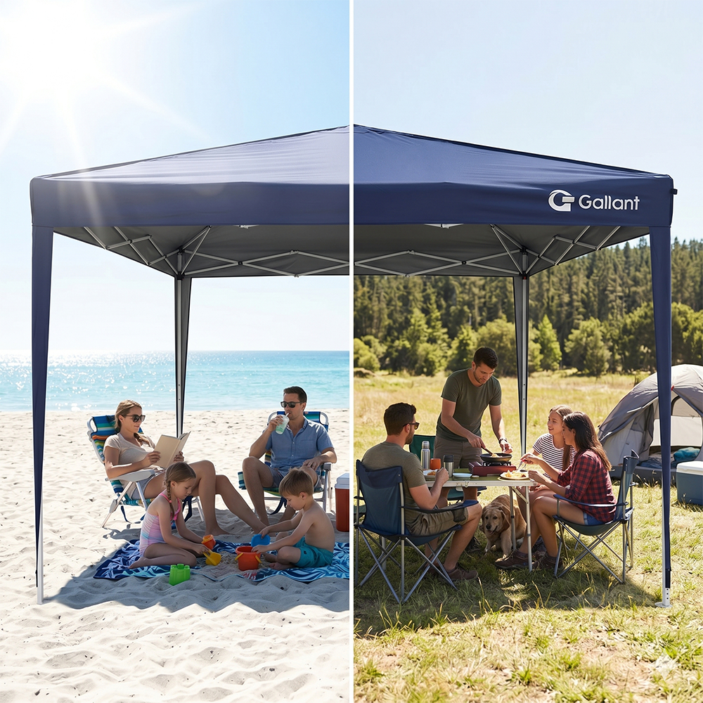 Tenda Gazebo Sanfonado Dobrável 3x3m com Mala de Transporte Gallant Azul (GTG03SF01AR-AZ) · foto 2