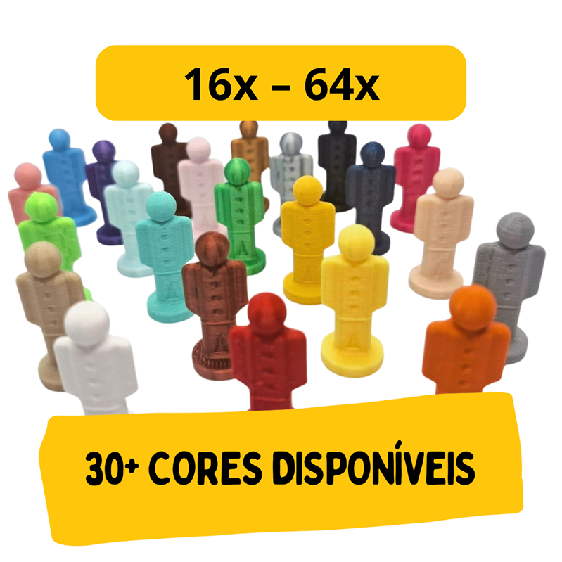 Kit Jogo DETETIVE - Humanos Estilo Estrela - Tabuleiro - Board Games - 16 a 64 Unidades