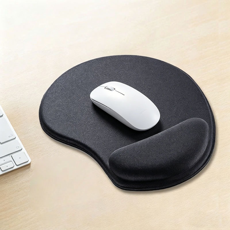 Mouse pad Ergonômico gel com Apoio De Pulso Mousepad Gamer | Macio Confortável | Base Antiderrapante | Preto