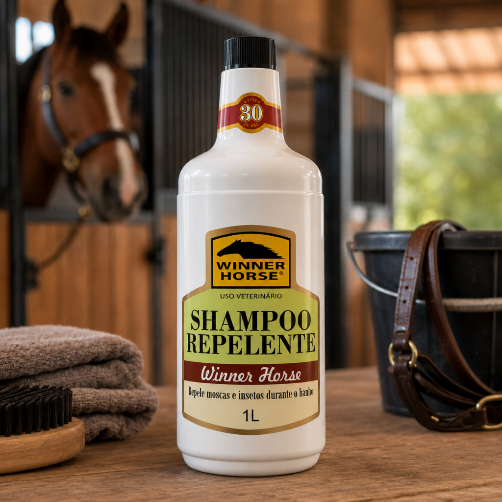 Shampoo Winner Horse Citronela Repelente De Moscas 1L