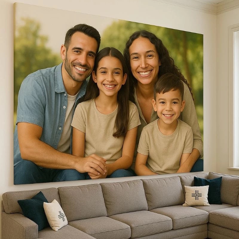 Quadro Decorativo Grande 120x80 Personalizado Com sua Foto Imagem Alta Resolucao Sala