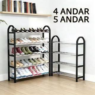 4/5 Andares Sapateira Multiuso Desmontável Organizadora de Sapatos e Tênis 8/10 Pares Par…