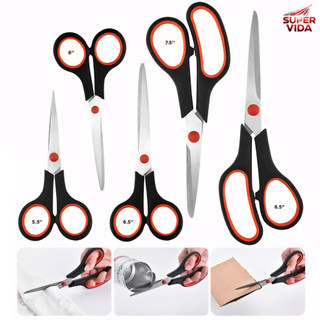 Kit de Tesouras 5 Peças Luatek LWJ-109 5.5 a 8.5" para Casa, Escritório e Costura