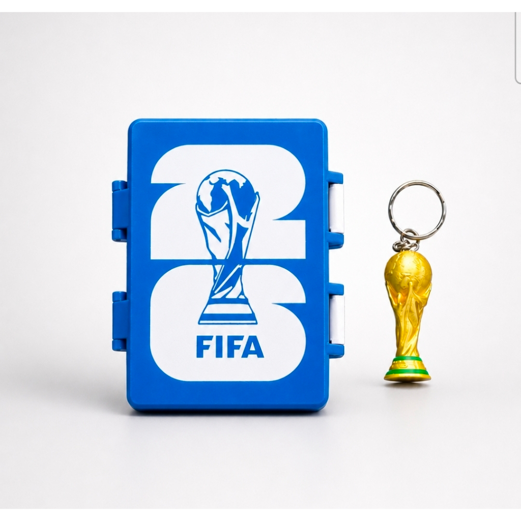 Porta Figurinha p/ Album Copa do Mundo 2026 -  Caixa de figurinha - Estojo organizador.