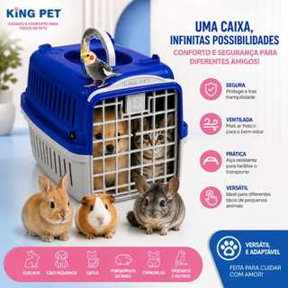 Caixa transporte para Calopsitas-Cães e Gatos filhotes-Porquinho da Índia- Coelho.