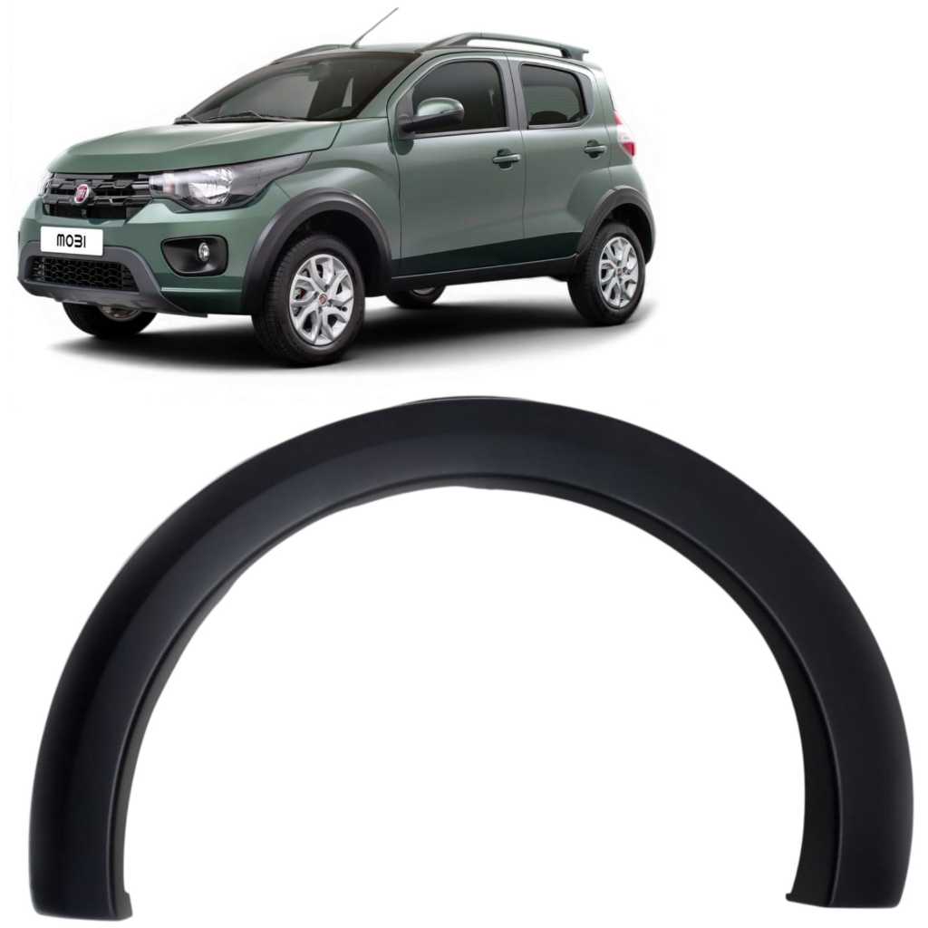 Moldura Aplique Paralama Dianteiro Fiat Mobi Way 2017 2018 2019 2020 Lado Esquerdo Original