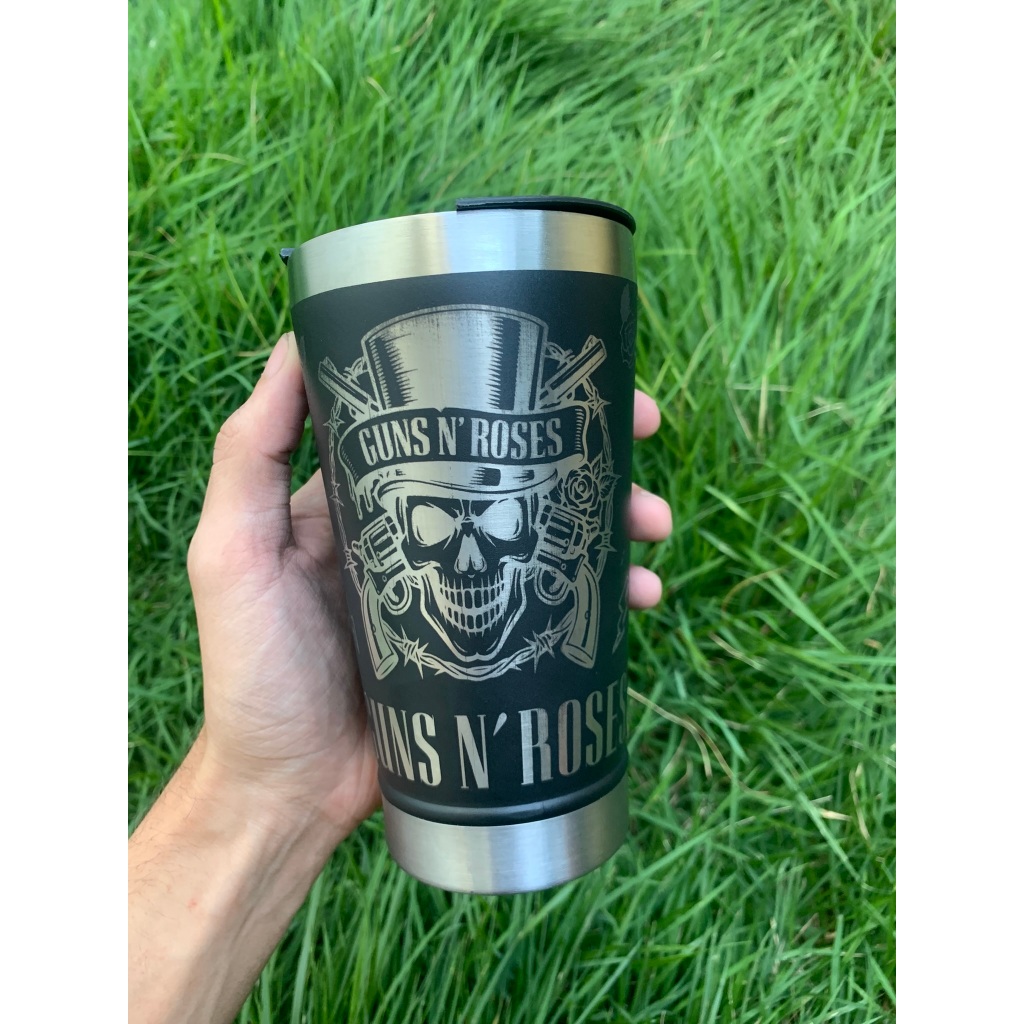 Copo térmico 360°  Guns N' Roses com personalização 473 ml