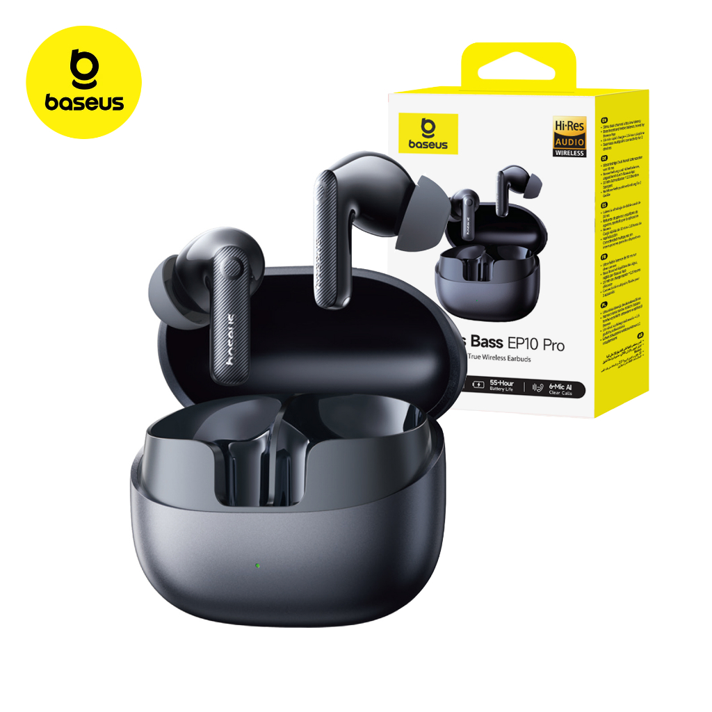 Imagem Fone Baseus BP1 Pro Bluetooth com ANC Graves Fortes 55h Bateria IP55 Resistente Suor Confortável