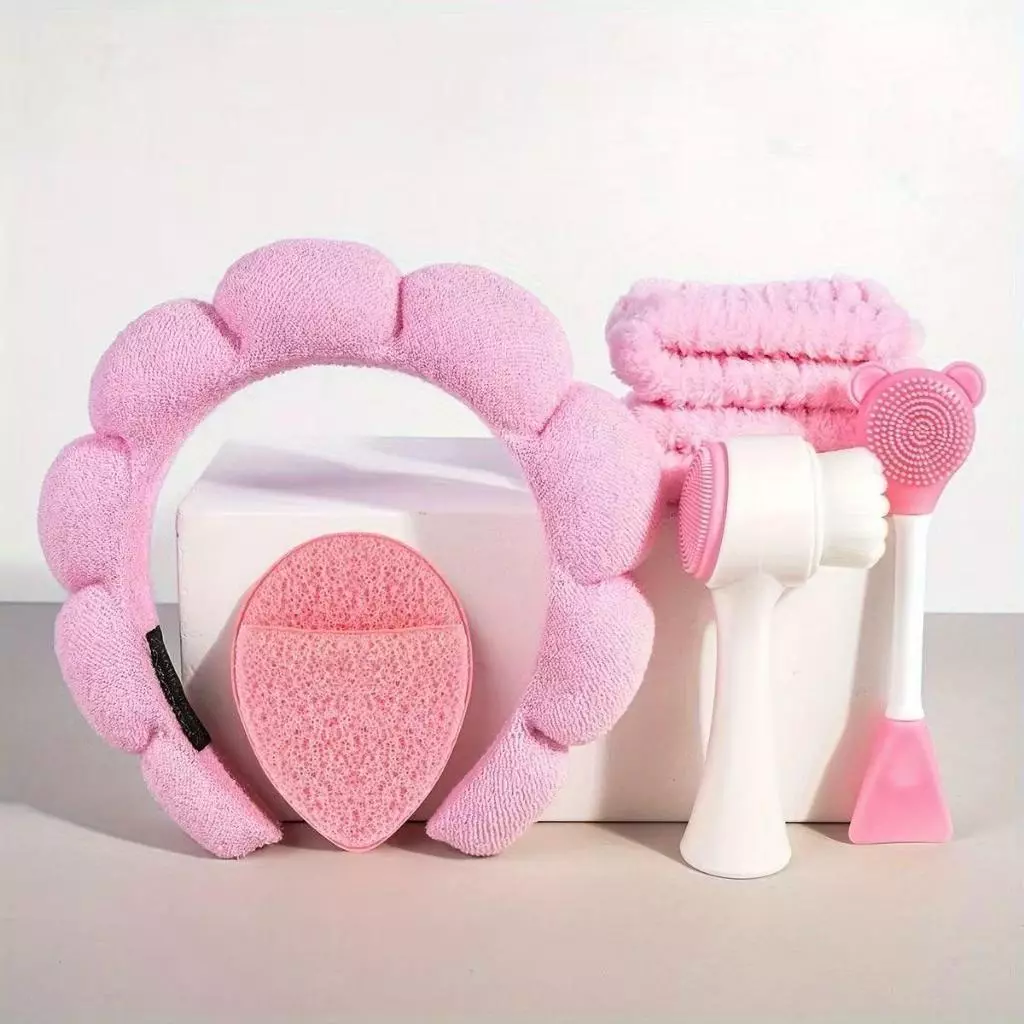 Kit Spa Facial 6 Peças Skincare Completo Limpeza e Massagem Relaxante Limpeza de Skincare Essencial — imagem 1