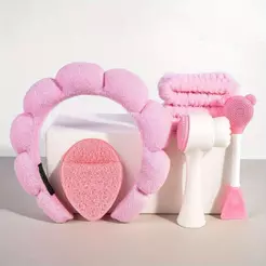 Kit Spa Facial 6 Peças Skincare Completo Limpeza e Massagem Relaxante Limpeza de Skincare Essencial