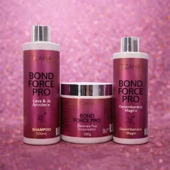 Kit Maca Power Collagen Bond Force Pro Maca Essence Repair Shampoo Condicionador e Mascara Creme de Hidratação