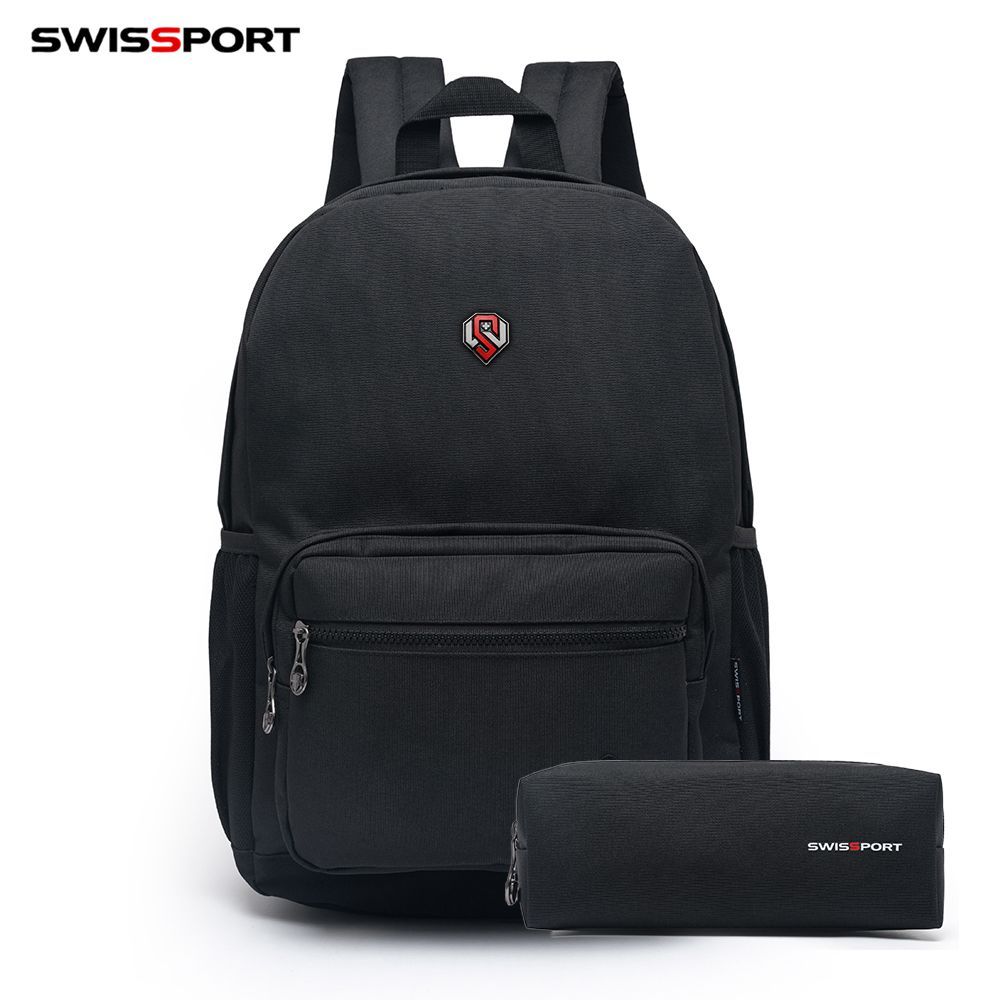 Imagem Kit Mochila Escolar Com Estojo Reforçada Moderna Swissport