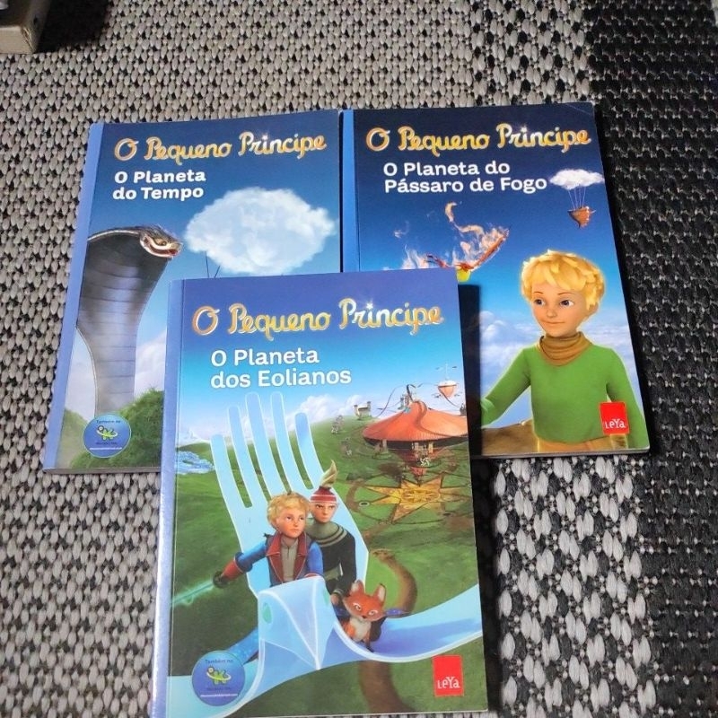kit 03 livros O Pequeno Príncipe - O Planeta dos Eolianos, O Planeta do Pássaro de Fogo e O Planeta do Tempo