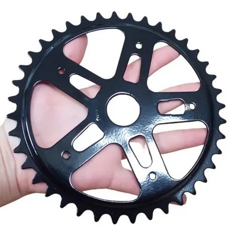 Coroa Engrenagem Dentada de 40 ou 46 dentes para Pedivela Monobloco Bike aro 20 24 26