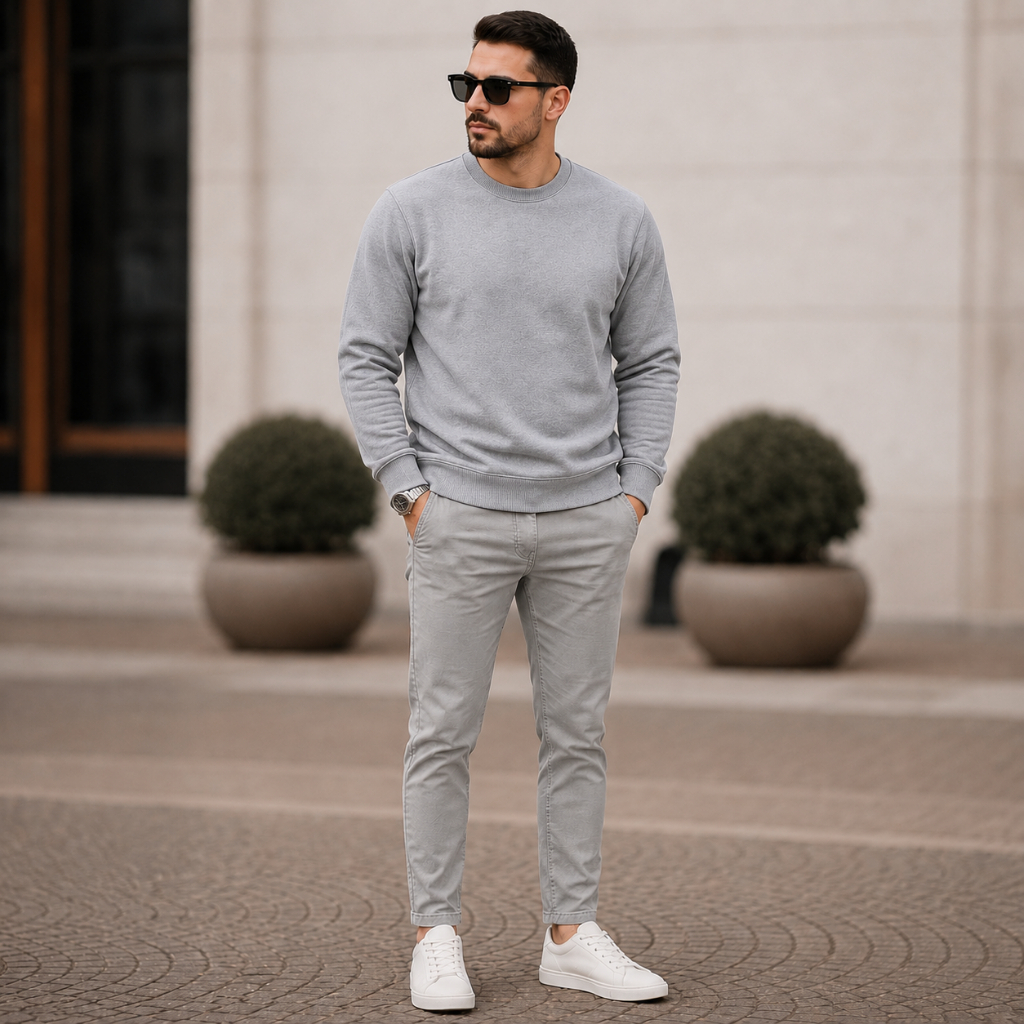 Moletom  Masculino Gola Redonda Macio Confortável Casaco Unissex Inverno Academia Casual Tam P M G GG