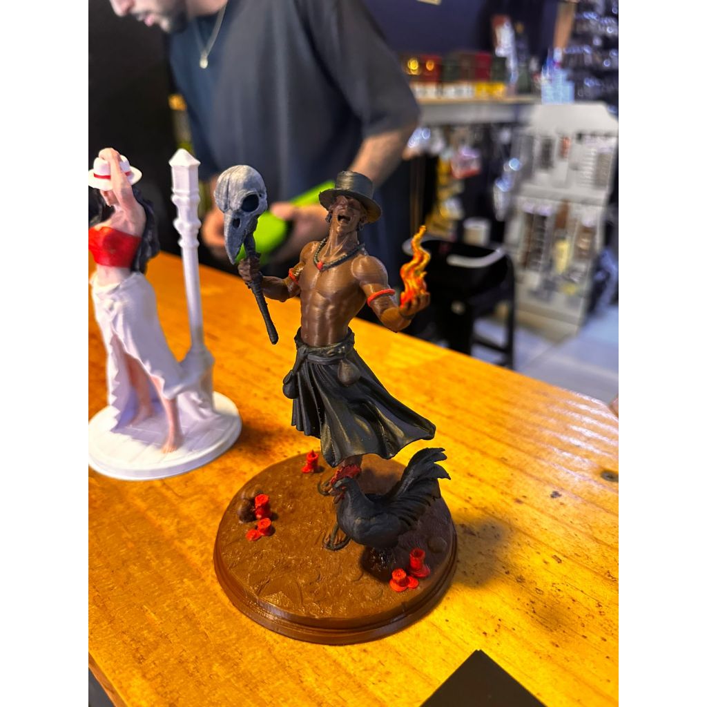 Imagem Tranca Rua das Almas, Maria Navalha Estatua de Umbanda Candomblé  de qualidade para Altar, Congá