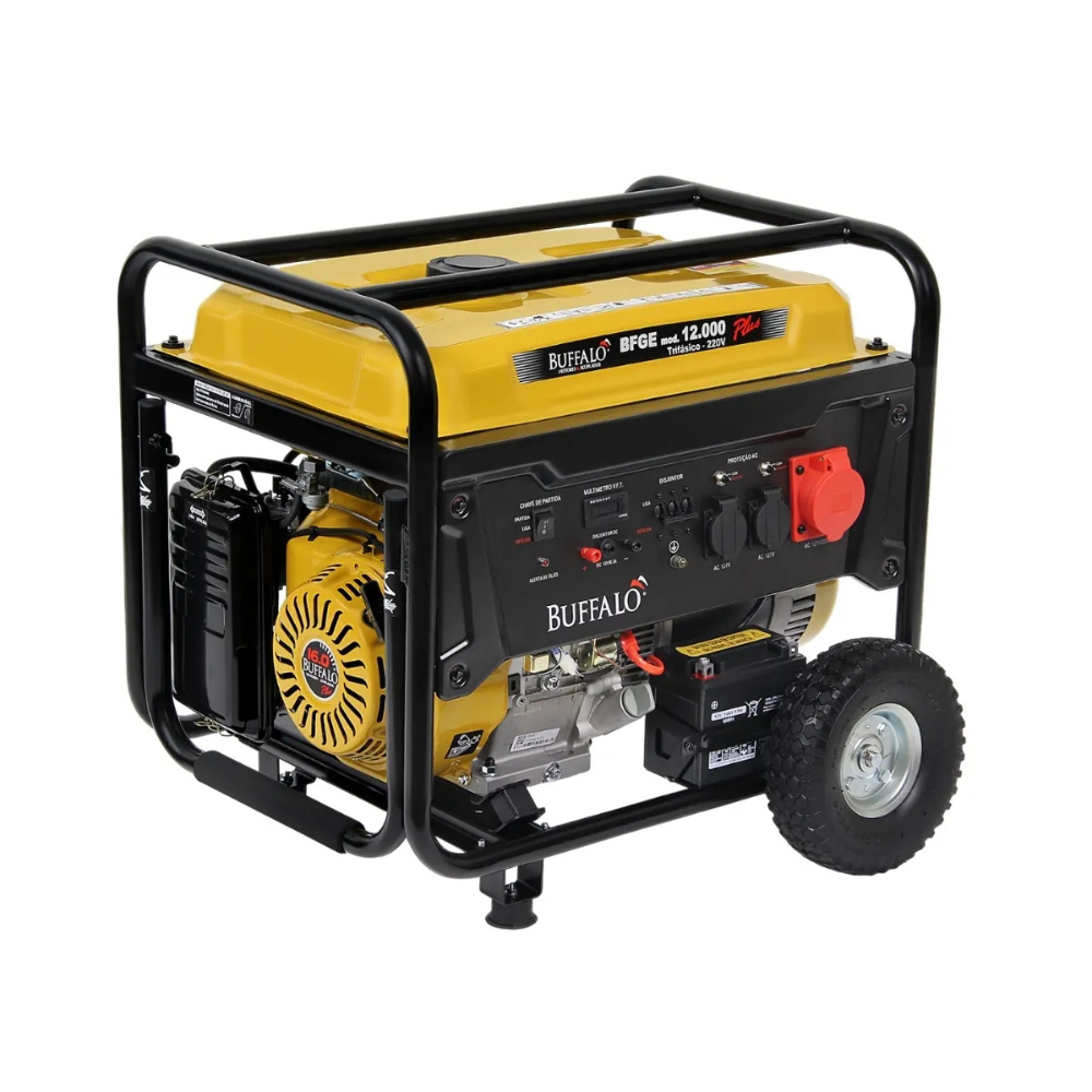 Gerador De Energia Gasolina 12Kva Plus 220v Trifásico Buffalo