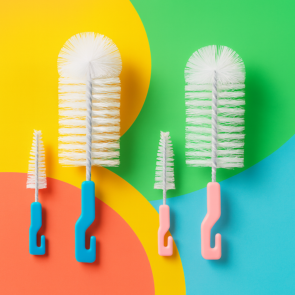 Kit Escova Mamadeira, Bicos e Garrafas Infantil Completa