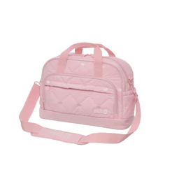 Mala Maternidade Lilica Ripilica 42cm Média Com Zíper e Alças Ajustáveis Rosa Original - Pacific