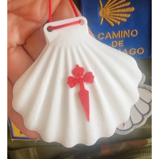 Concha Caminho de Santiago - Feito em Impressão 3D