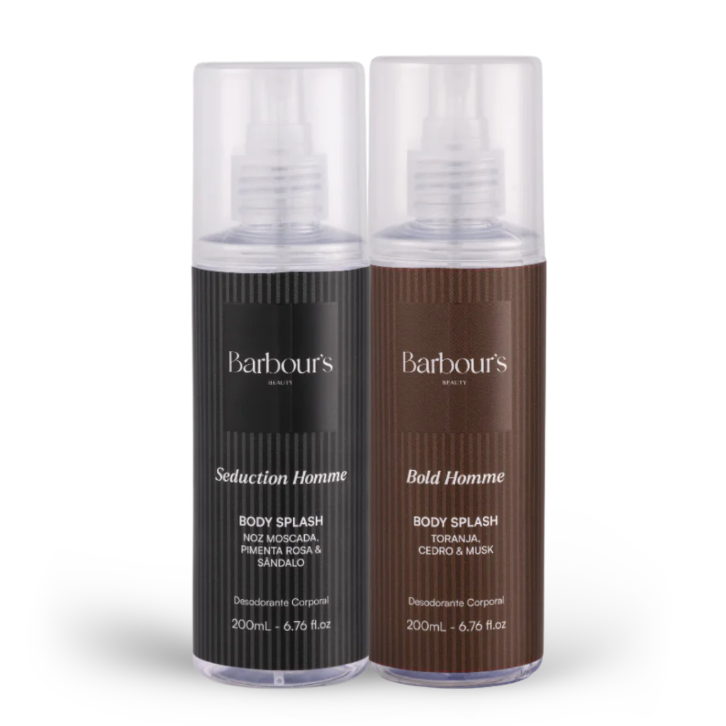Body Splash Bold Homme + Seduction Masculino Barbour's Beauty 200ml