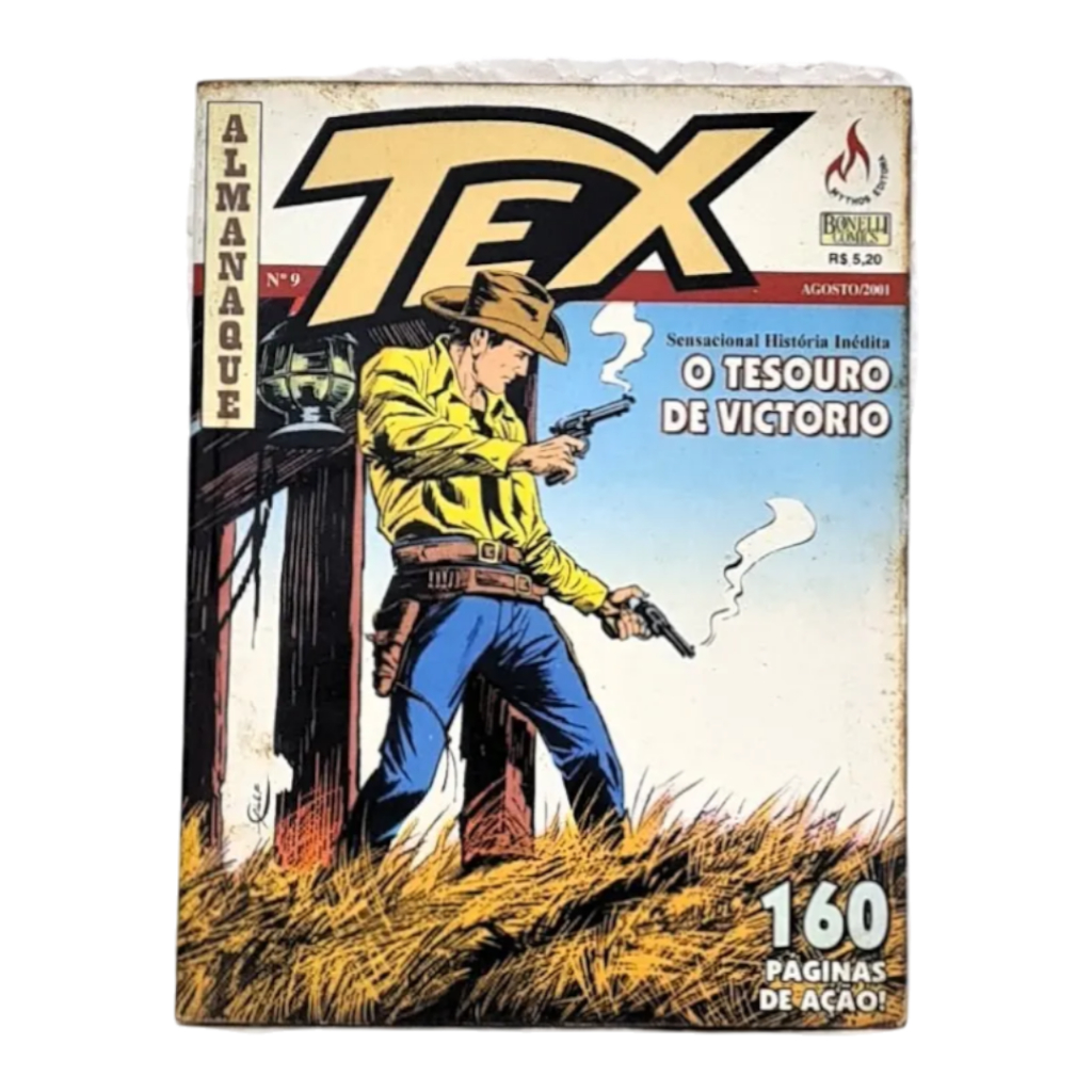 Hq Gibi Almanaque Tex N° 9 - O Tesouro De Victorio - Ed. Mythos  - 2001 - Faroeste / Velho Oeste