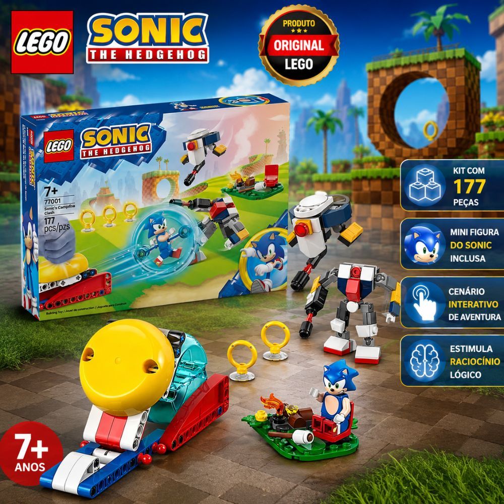 Lego Sonic The Hedgehog Batalha Na Fogueira Do Sonic - Lego Sonic Campfire Clash …