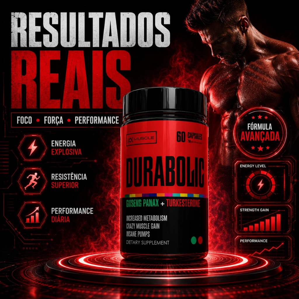 Durabolic Suplemento Massa Muscular 60cpas 750mg Muscle