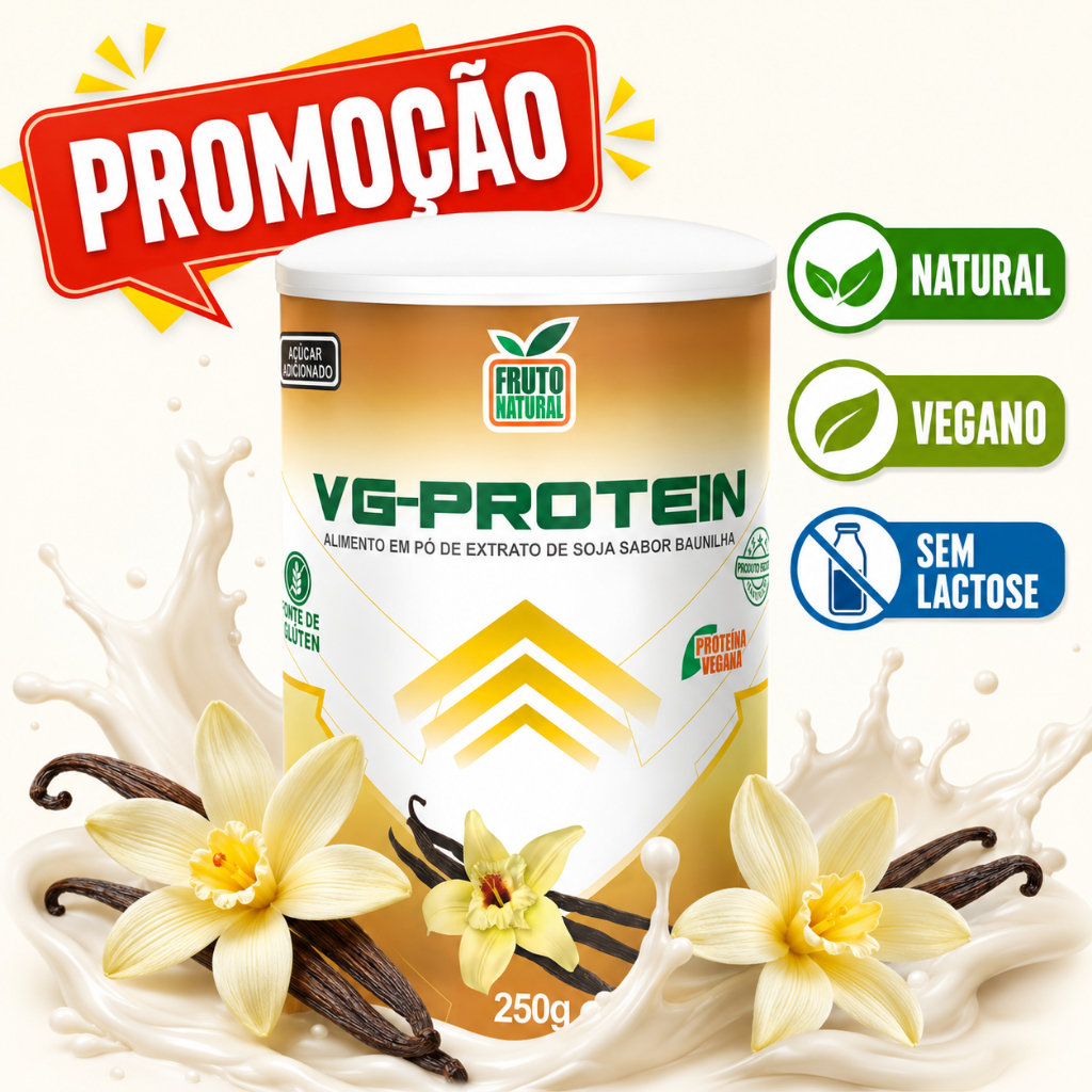 Whey Protein Vegano Proteína Natural em Pó 250g Suplemento Fitness