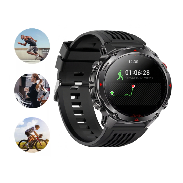 Smartwatch Relógio Inteligente Academia Pace Caminhada Esporte ATM Ciclismo Corrida Pace Strava