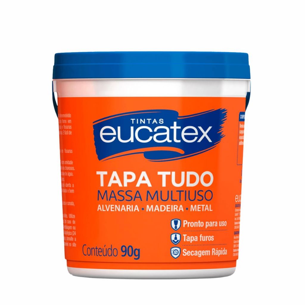 Massa Tapa Tudo Eucatex 90g Tapa Furo Parede Trinca