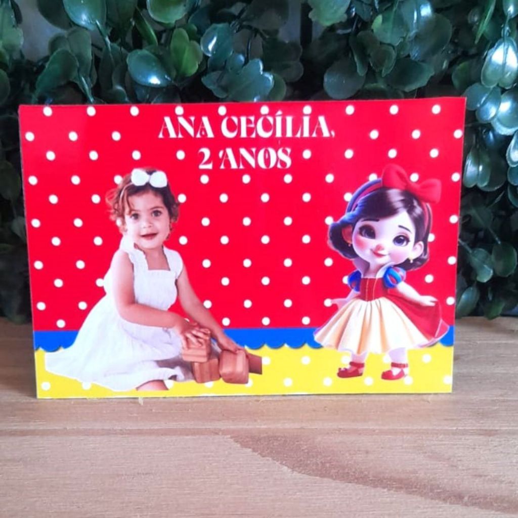15/30/45 Imãs de Geladeira Personalizado Lembrancinhas Aniversário Infantil Branca Neve Cute