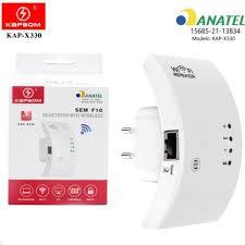 repetidor de Sinal Wifi sem Fio WPS Kapbom - KAP-X330 - Repetidor de Sinal