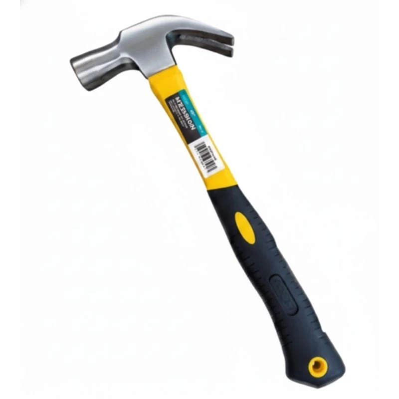 Martelo Unha cabeça 21mm Profissional Com Cabo de Fibra Emborrachado 27cm/16cm