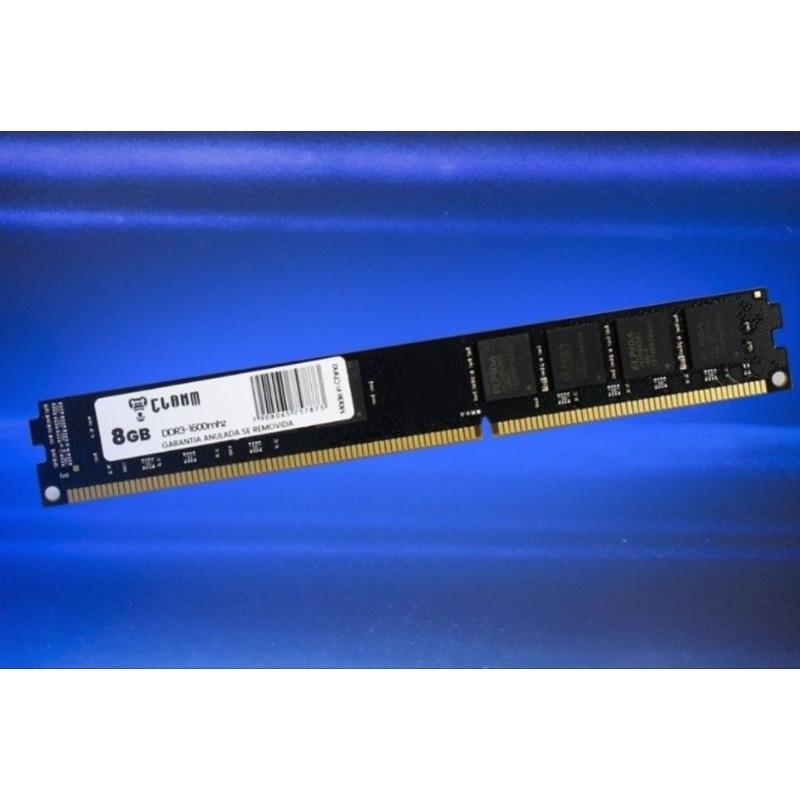 módulo de memória RAM Clanm de 8GB DDR3-1600MHz para computadores de mesa