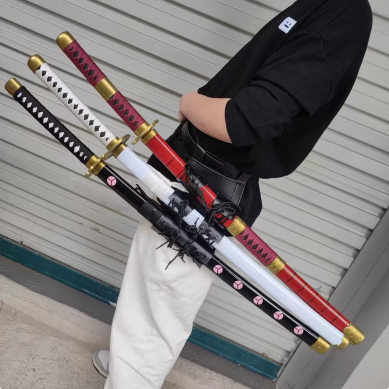 Espada Katana Roronoa Zoro de 72cm, modelo One Piece, para cosplay, feita de PU, tipo Yuki Sword, para RPG, Aki Mizu Sam