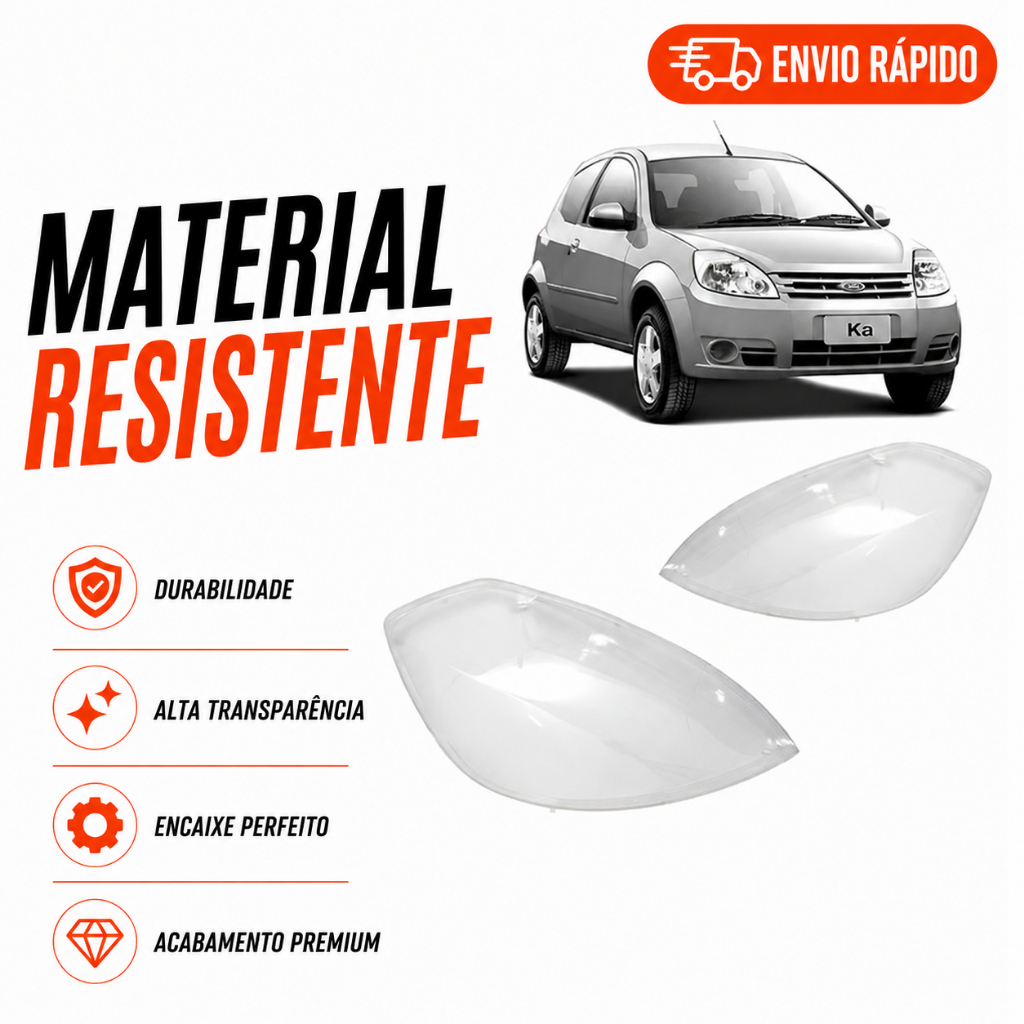 Lente Farol Ford Ka 2008 2009 2010 2011 2012 2013 2014