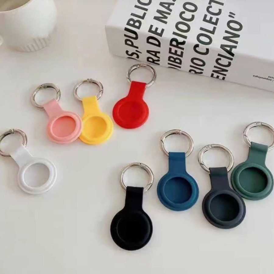 Capa Case de Silicone Chaveiro Protetora De Airtag Rastreador de Pendurar com ar