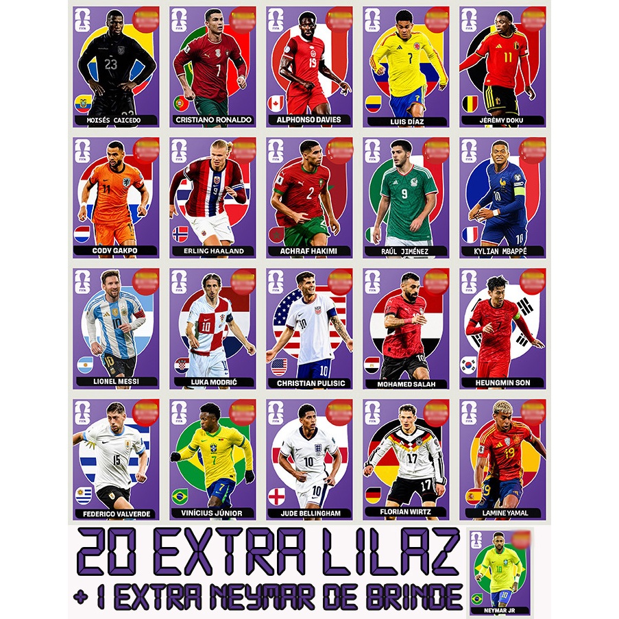 FIGURINHAS EXTRA LEGEND LILAZ COPA DO MUNDO 2026