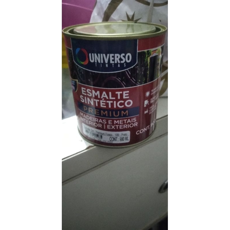 tinta esmalte sintético preto fosco 900ml