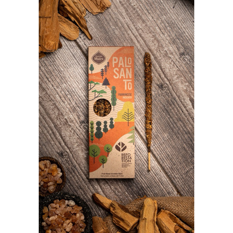 Incenso Artesanal Linea x4 Palo Santo e Olíbano - Sagrada Madre