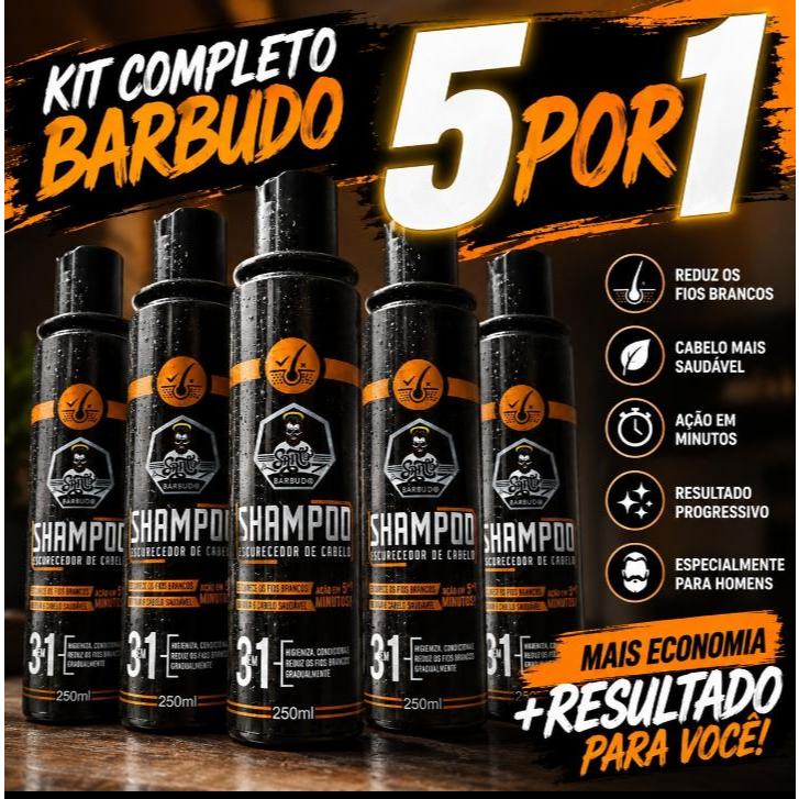 Shampoo Escurecedor Kit 3 em 1 Dom Pelo - Reduz Fios Brancos 250ml Dom Pelo