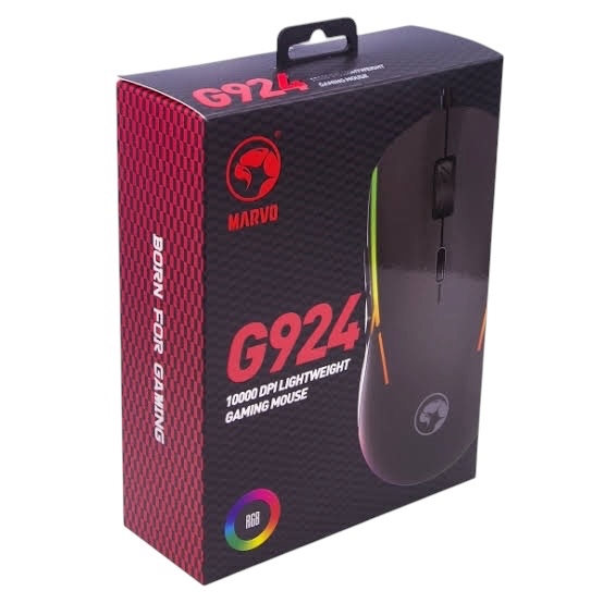 Mouse G924 Gamer 10000dpi Top USB PC Notebook Alta Performance Marvo